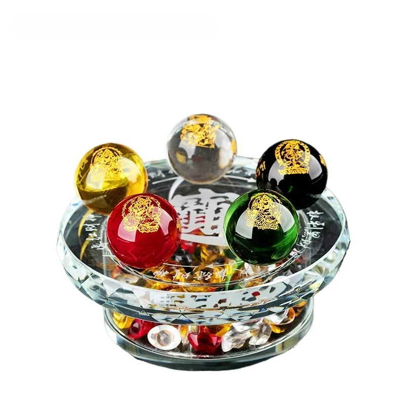Office Furniture Company - 1PCS Glass Five Road God of