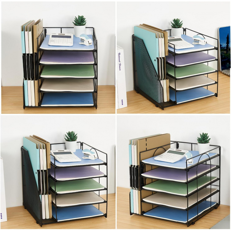 5-Tier Multi-Layer File Rack O - đánh giá và giá Binder Storage Box