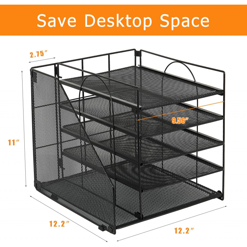 5-Tier Multi-Layer File Rack O - đánh giá và giá Binder Storage Box