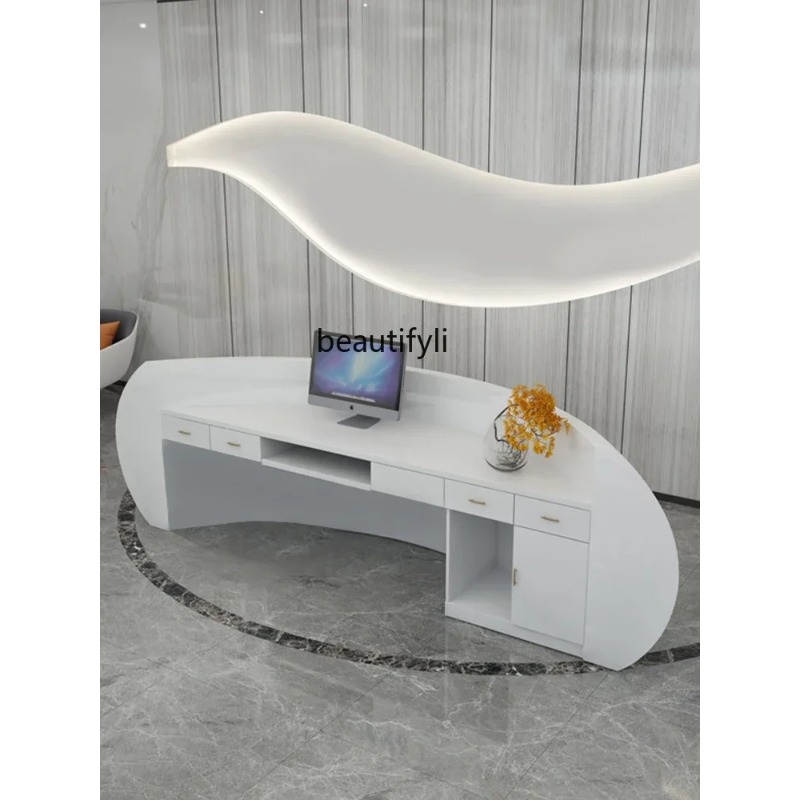 A07 Paint Reception Desk Creat - đánh giá và giá Office Furniture Company
