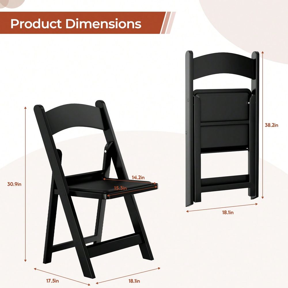 4pcs Resin Folding Chairs With - đánh giá và giá Visitor Chair Padded
